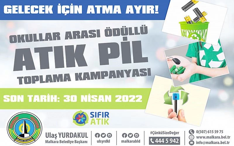 ÖDÜLLÜ ATIK PİL TOPLAMA KAMPANYASI 