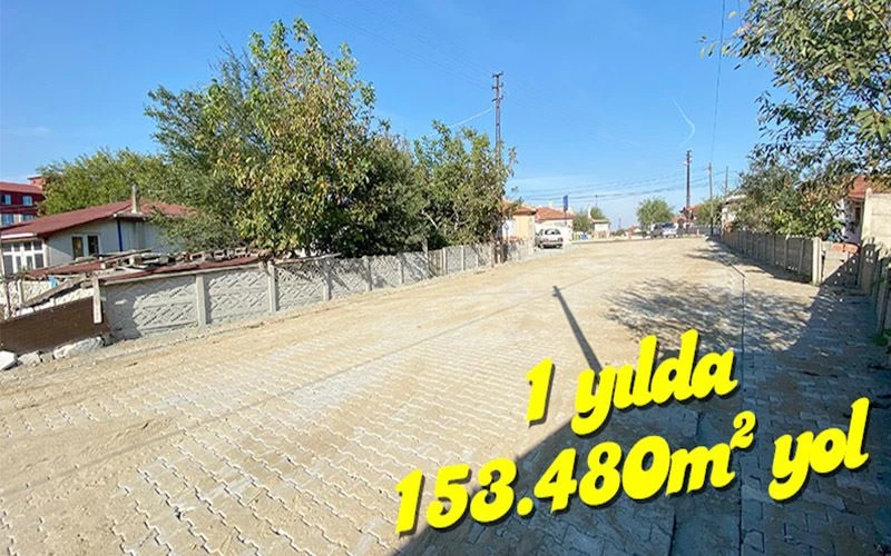 SARAY BELEDİYESİ 1 YILDA 153 BİN 480 METREKARE YOL YAPTI