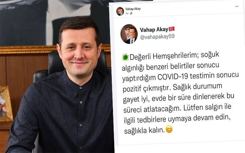 BAŞKAN AKAY’IN KOVİD19 TESTİ POZİTİF ÇIKTI