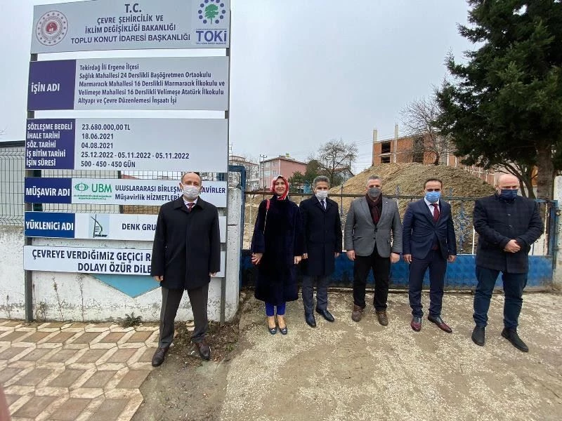 OKUL YAPIM ÇALIŞMALARI SÜRÜYOR