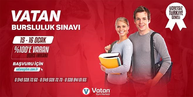 VATAN BURSLULUK SINAVI KAYITLARI BAŞLADI  