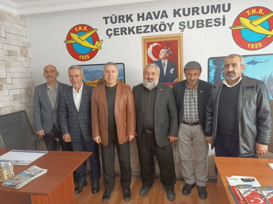 SAADET PARTİSİ ÇERKEZKÖY YÖNETİMİNDEN THK’YA ZİYARET