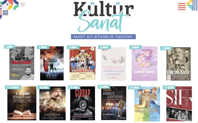 MART AYI KÜLTÜR SANAT PROGRAMI BELLİ OLDU