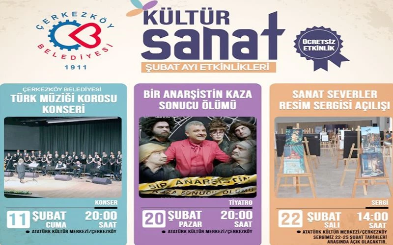 KÜLTÜR SANAT ETKİNLİKLERİ ŞUBAT AYINDA DA DEVAM EDİYOR