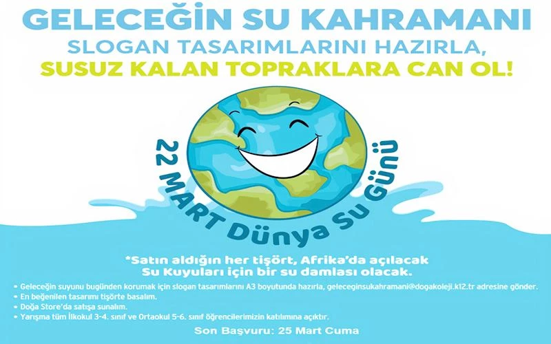 GELECEĞİN SU KAHRAMANLARI SLOGAN YARIŞMASI DÜZENLENİYOR