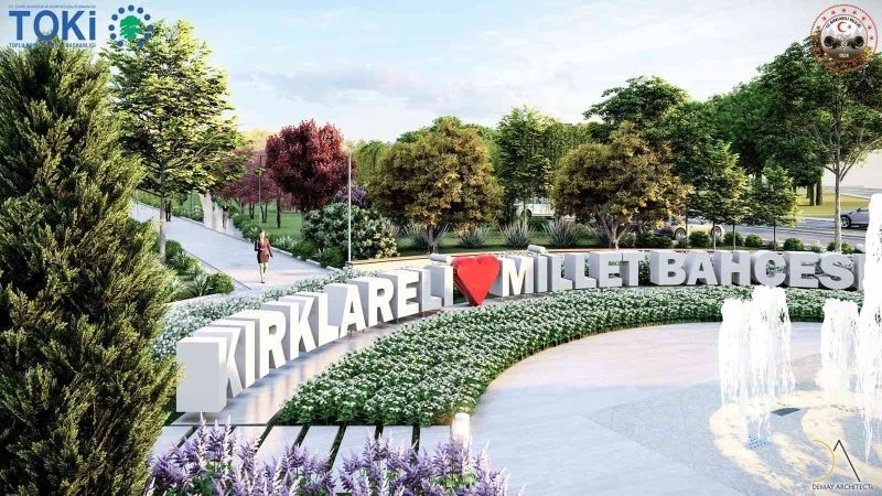 MİLLET BAHÇESİ İNŞAATI KIRKLARELİ’NDE BAŞLADI