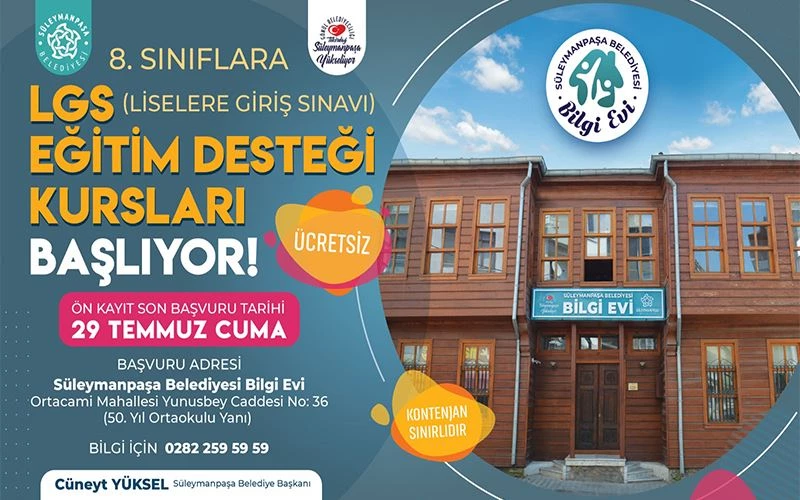 LGS KURSLARI İÇİN SON GÜN 29 TEMMUZ 