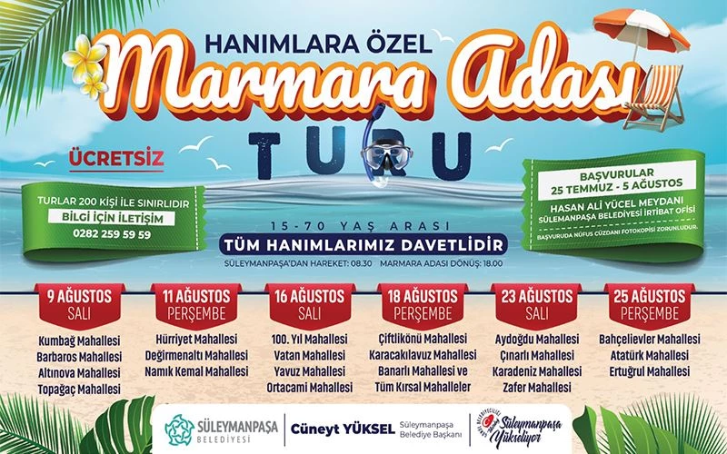 MARMARA ADASI TURLARI YENİDEN BAŞLIYOR