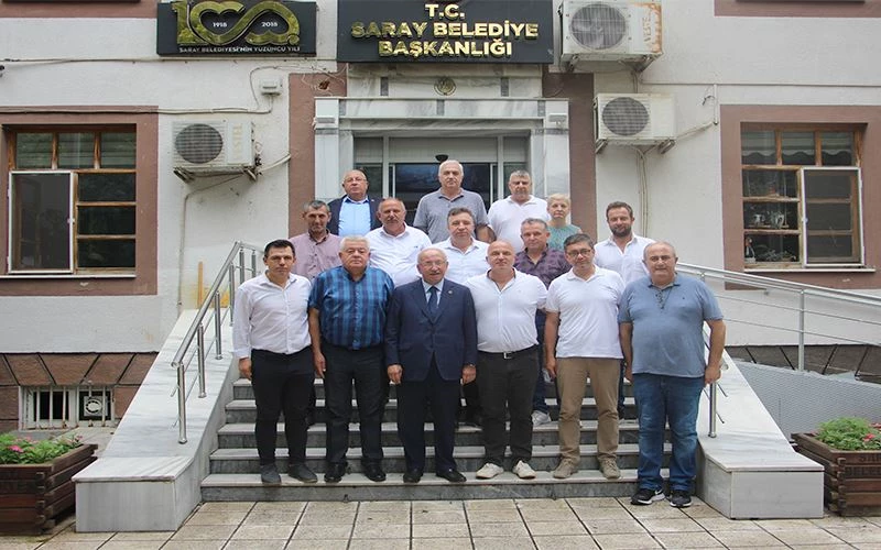 BAŞKAN ALBAYRAK’TAN SARAY BELEDİYESİNE ZİYARET