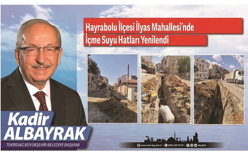 HAYRABOLU’DA İÇME SUYU HATLARI YENİLENDİ