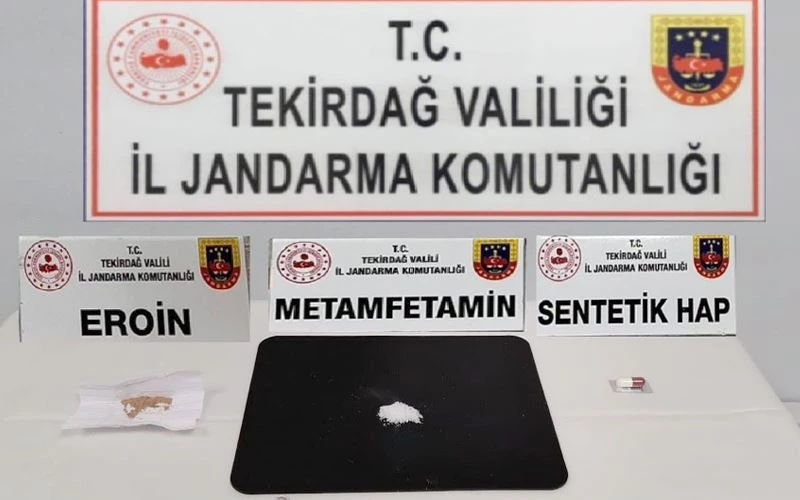 TEKİRDAĞ’DA JANDARMA UYUŞTURUCUYA GEÇİT VERMEDİ: 5 GÖZALTI