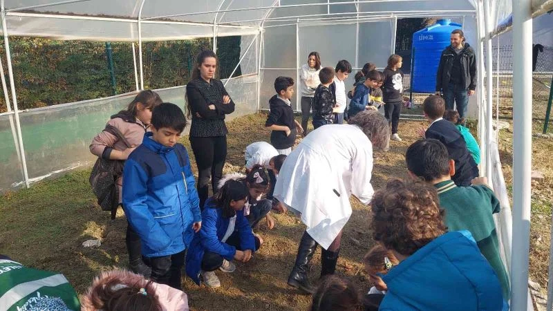 OKUL BAHÇESİ SERA ALANI OLDU: TENEFFÜSTE TARIM ÖĞRENECEKLER