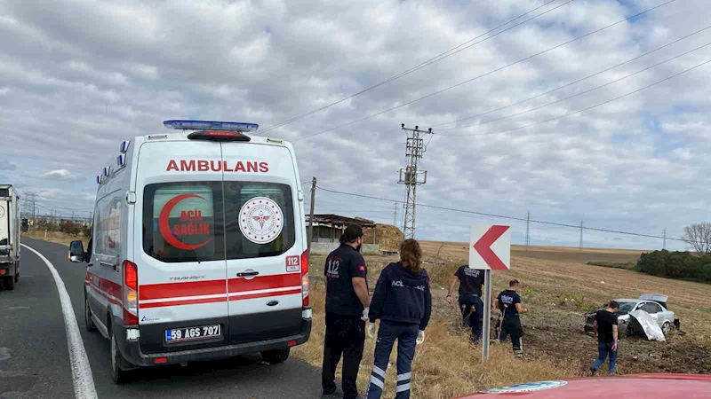 HURDAYA DÖNEN ARAÇTAN SAĞ SALİM ÇIKTI