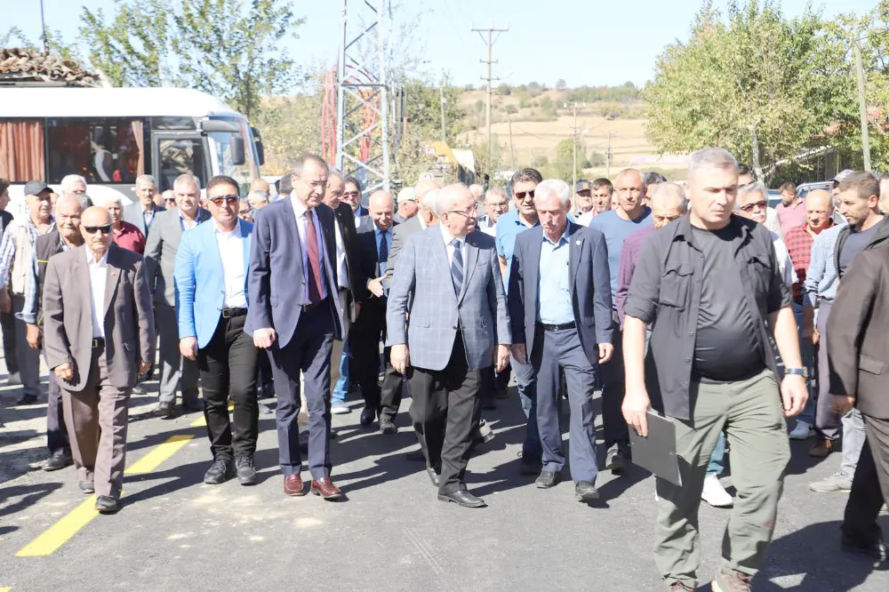 ORMANLI-GÜZELKÖY YOLU TÖRENLE HİZMETE AÇILDI