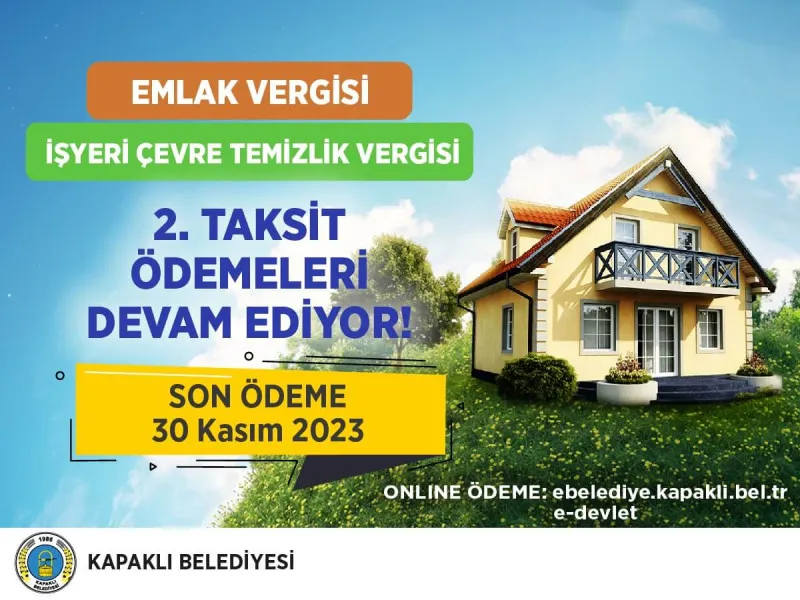  2.TAKSİT ÖDEMELERİ DEVAM EDİYOR