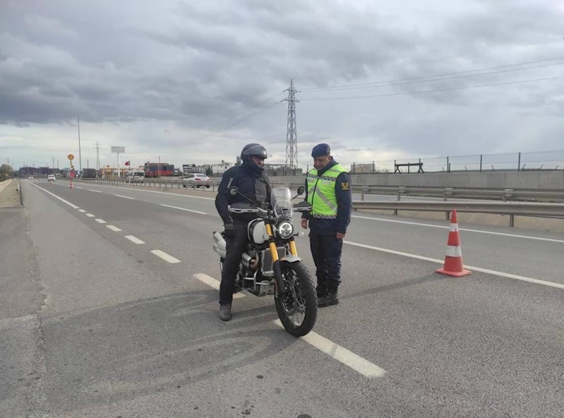 Kırklareli’nde jandarmadan motosiklet denetimi
