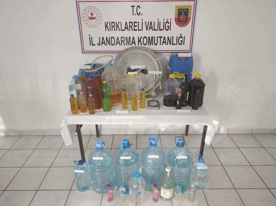 KIRKLARELİ’NDE SAHTE İÇKİ OPERASYONU