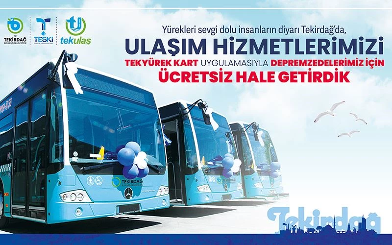 BÜYÜKŞEHİRDEN ÜCRETSİZ ULAŞIM HİZMETİ