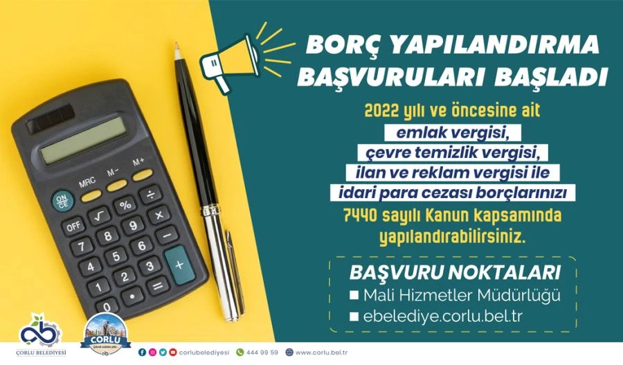 BORÇ YAPILANDIRMA BAŞVURULARI BAŞLADI