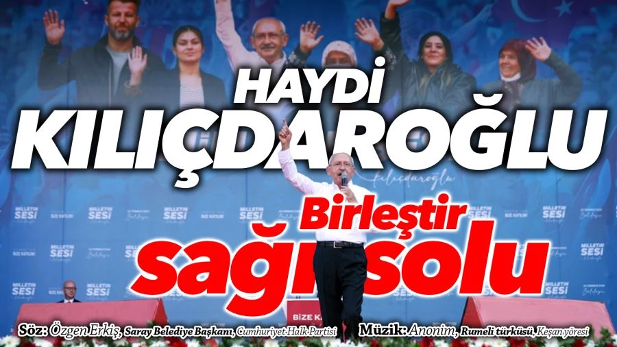 TEKİRDAĞ, KILIÇDAROĞLU’NU BU EZGİYLE KARŞILAYACAK