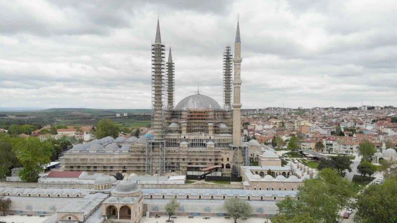 MİMAR SİNAN’IN USTALIK ESERİ SELİMİYE CAMİİ, YIL SONUNDA MODERN GÖRÜNÜME KAVUŞACAK