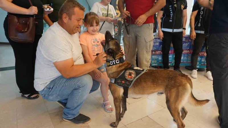 NARKOTİK KÖPEĞİ ’KONGAR’ İLGİ ODAĞI OLDU