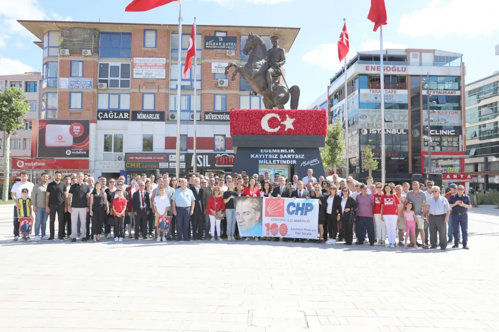 CHP’LİLER ÇERKEZKÖY’DE 100 YILI KUTLADI