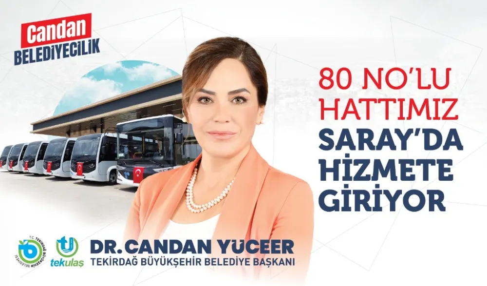 BÜYÜKŞEHİR’İN 80 NO’LU HAT HİZMETİ SARAY’DA DEVREYE GİRİYOR