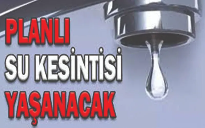 ÇERKEZKÖY’DE 2 GÜN SU KESİNTİSİ YAŞANACAK