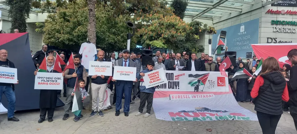 TEKİRDAĞ’DA GAZZE PROTESTOSU