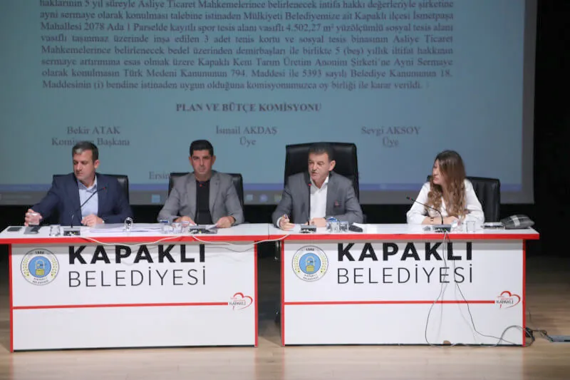 KAPAKLI BELEDİYE MECLİSİ EKİM AYI TOPLANTISI TAMAMLANDI