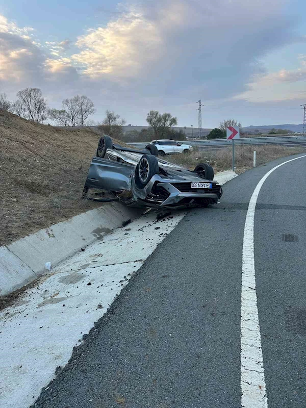 TEKİRDAĞ’DA TRAFİK KAZASI: 2 YARALI