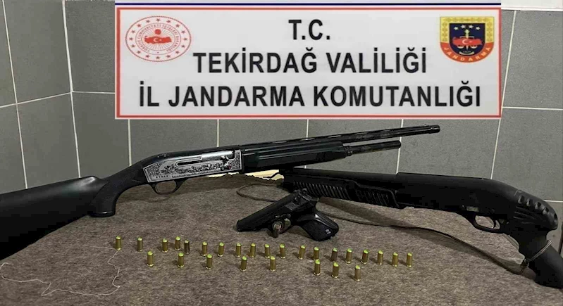 TEKİRDAĞ’DA UYUŞTURUCU VE SİLAH ELE GEÇİRİLDİ