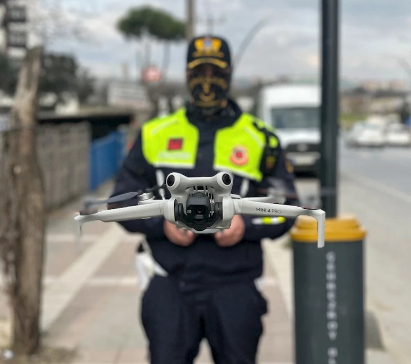 DRON DESTEKLİ UYGULAMADA SÜRÜCÜLERE CEZA YAĞDI