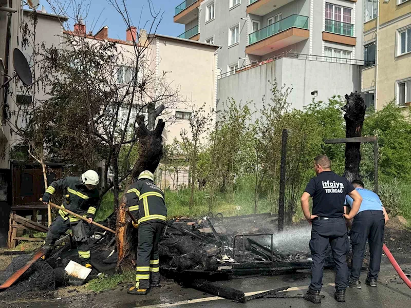 DEPO OLARAK KULLANILAN ALAN KÜLE DÖNDÜ