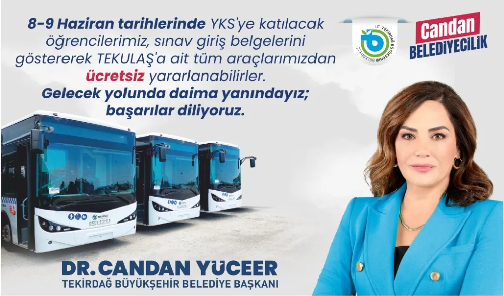  BÜYÜKŞEHİR YKS’YE GİRECEK ÖĞRENCİLERİ ÜCRETSİZ TAŞIYOR