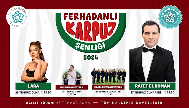 FERHADANLI KARPUZ ŞENLİĞİ YARIN BAŞLAYACAK