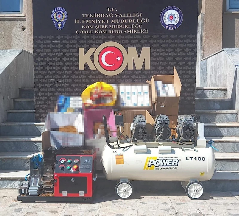 TEKİRDAĞ’DA 3 İLÇEDE KAÇAKÇILIK OPERASYONU