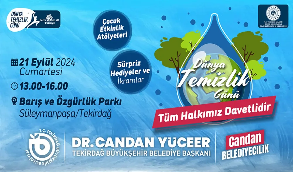 TEKİRDAĞ’DA DÜNYA TEMİZLİK GÜNÜ COŞKUSU