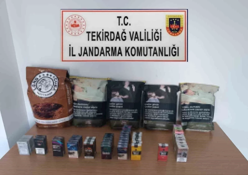 JANDARMA KAPAKLI’DA KAÇAK TÜTÜN ÜRÜNLERİ ELE GEÇİRDİ