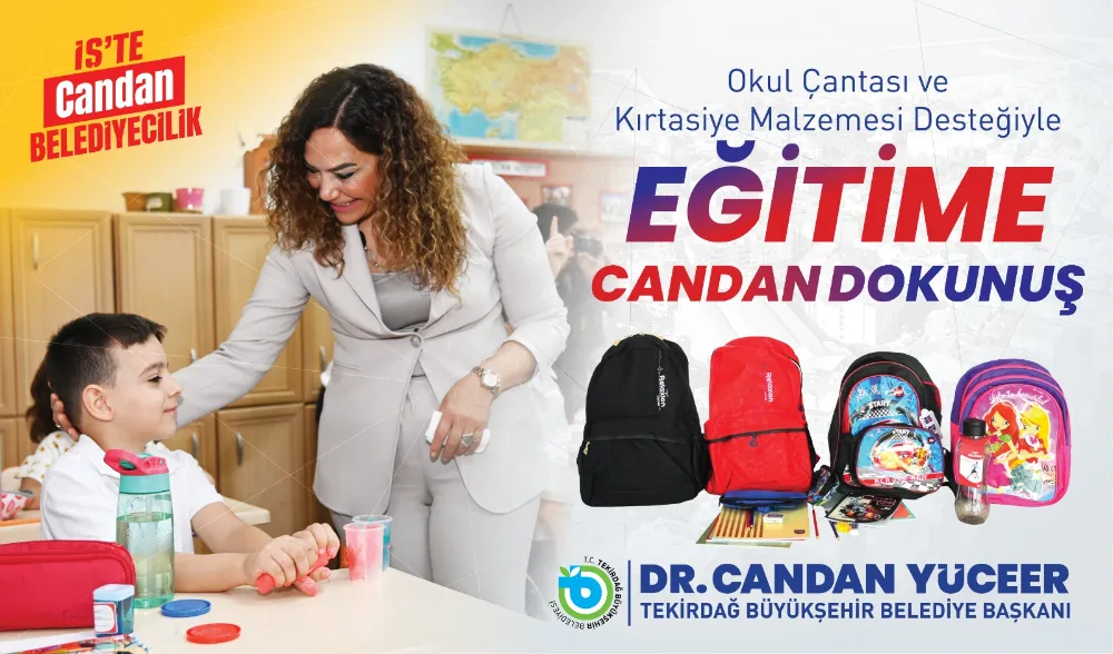 TEKİRDAĞ’DA EĞİTİME ‘CANDAN’ DOKUNUŞ