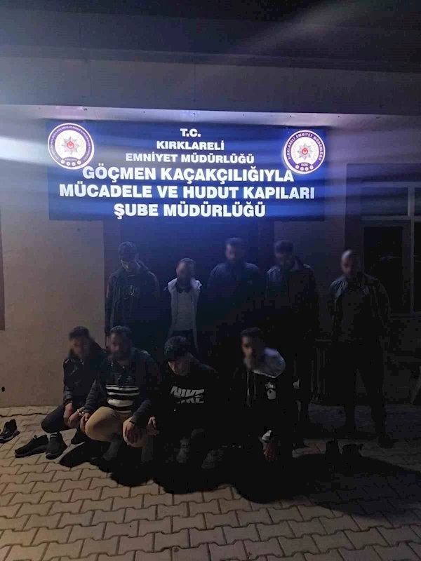 9 KAÇAK GÖÇMEN YAKALANDI