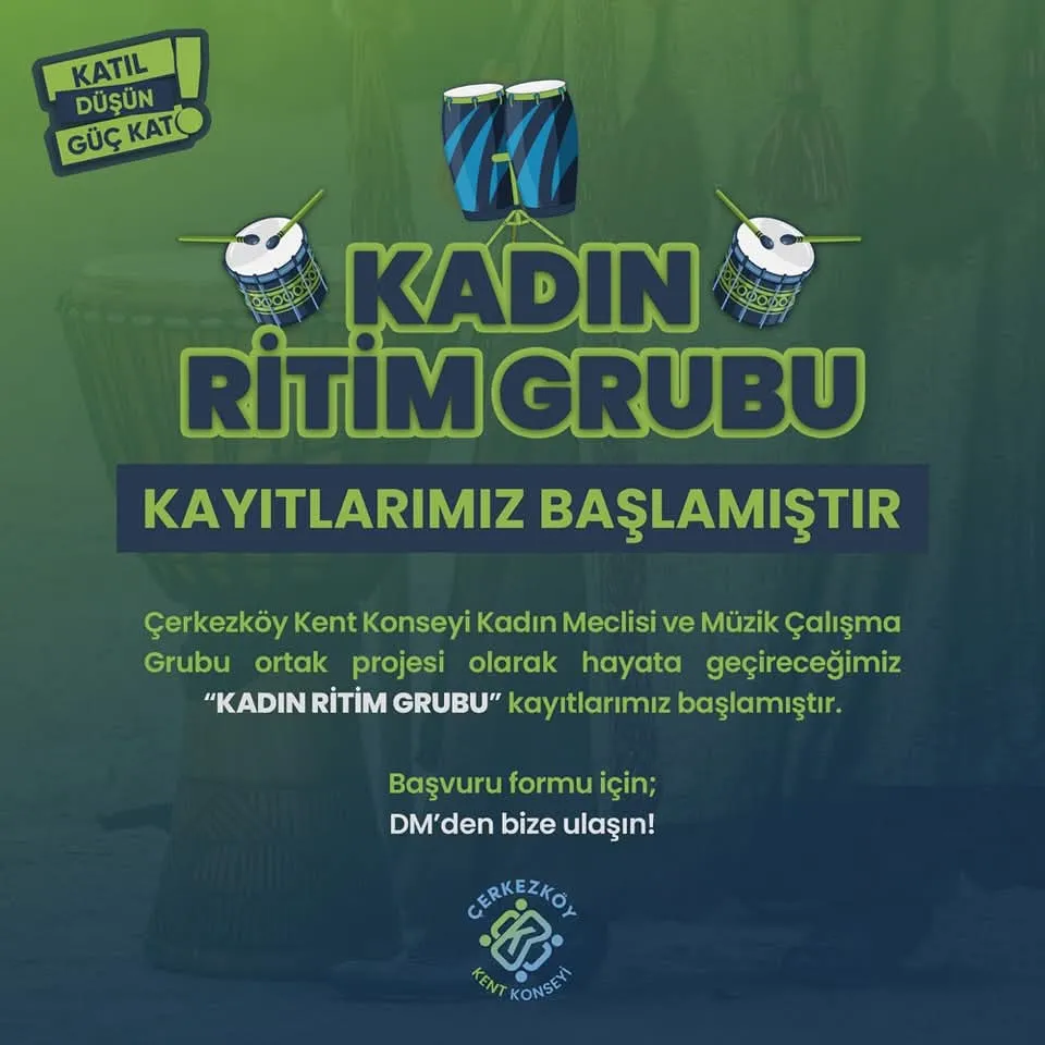 ÇERKEZKÖY KENT KONSEYİ’NDEN KADIN RİTİM GRUBU ÇALIŞMASI