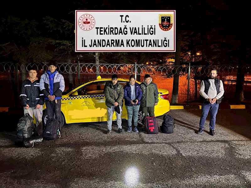 TEKİRDAĞ’DA DÜZENSİZ GÖÇ UYGULAMASINDA 5 GÖÇMEN VE 1 ORGANİZATÖR YAKALANDI