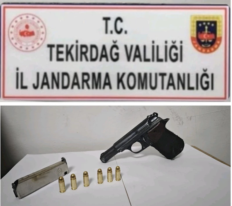 TEKİRDAĞ’DA JANDARMA EKİPLERİNDEN SİLAH OPERASYONU