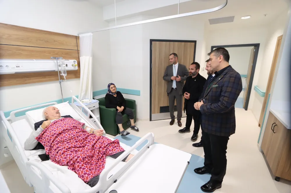 AK PARTİ İL BAŞKANI GÜMÜŞ’TEN HASTANE ZİYARETİ