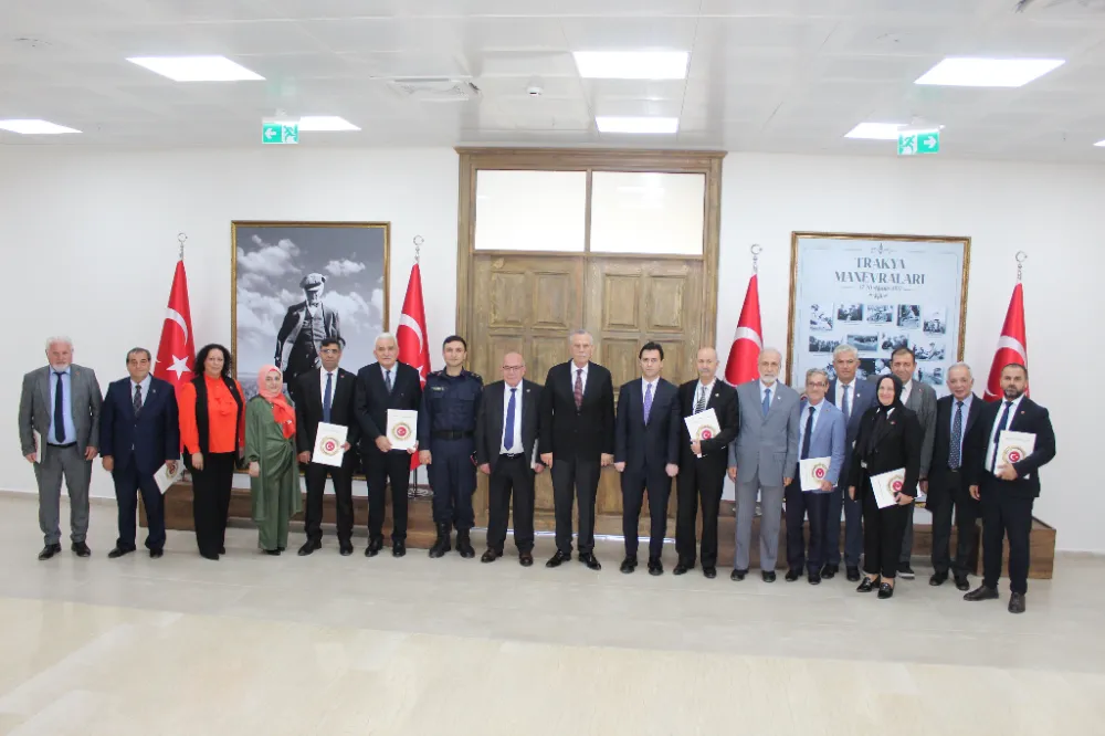 ÇERKEZKÖYLÜ MUHTARLARDAN KAYMAKAM GÜNLÜ’YE ZİYARET