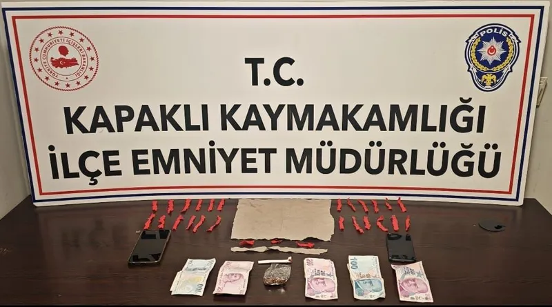 KAPAKLI’DA UYUŞTURUCU TİCARETİNE 3 TUTUKLAMA