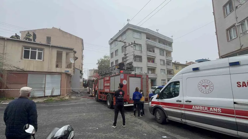 TEKİRDAĞ’DA BACA YANGINI KORKUTTU