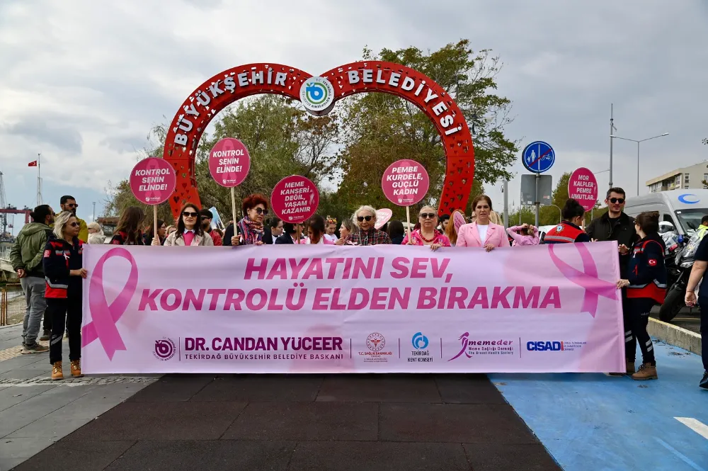 TEKİRDAĞ’DA PEMBE FESTİVAL’LE MEME KANSERİ FARKINDALIĞINA GÜÇLÜ DESTEK